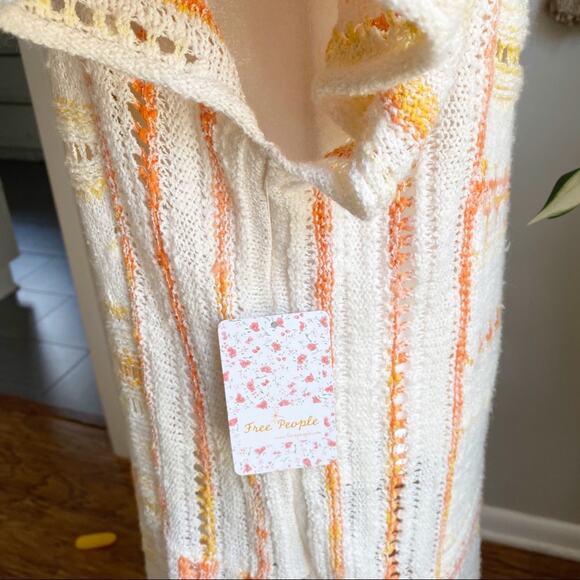 Free People Crochet Knit Dress Kaftan Coverup - Picture 9 of 16